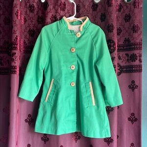 Vintage Green Kids Military Band Jacket